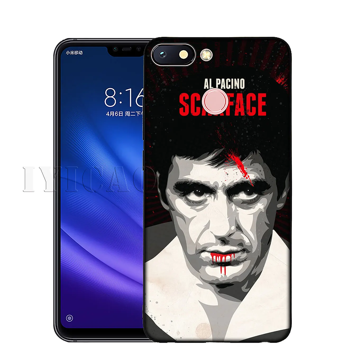 Scarface Tony Montana Luxury High-end Protector Soft Case for Xiaomi Redmi K30 K20 8A 7A 6A 5A S2 GO Note 8 8T 7 5 6 Pro |