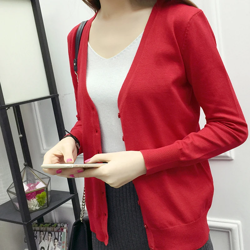 2018 sping Sweater Women Cardigan Knitted Female Casual V-Neck Woman Cardigans plus size Coat Sweaters Tops 5XL |