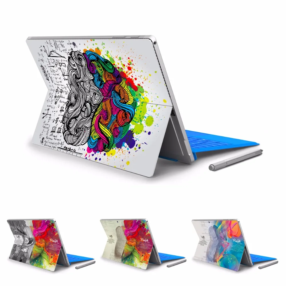 GOOYIYO для Micro Surface Pro 4 5 виниловая наклейка на заднюю часть планшета панель с левым и