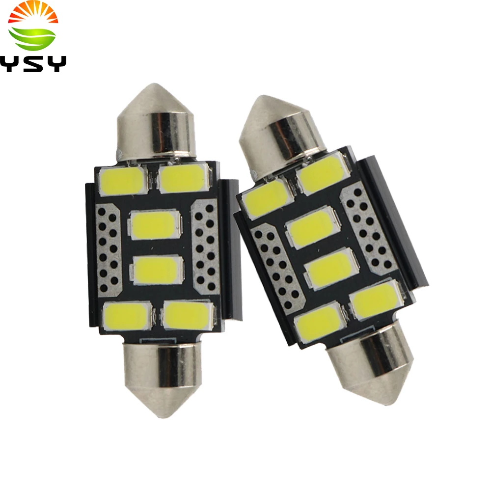 YSY 200X Новый Белый 31 36 39 41 мм 5630 SMD 6 светодиодный фонарь C5W внутренний купол лампа