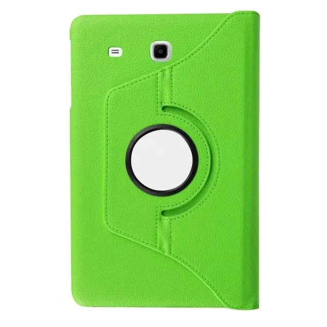 Green Умный чехол с поворотом на 360 градусов для samsung Galaxy Tab E 9,6 T560 T561, чехол из искусственной кожи с откидной подставкой, чехол для планшета - Цвет: Green