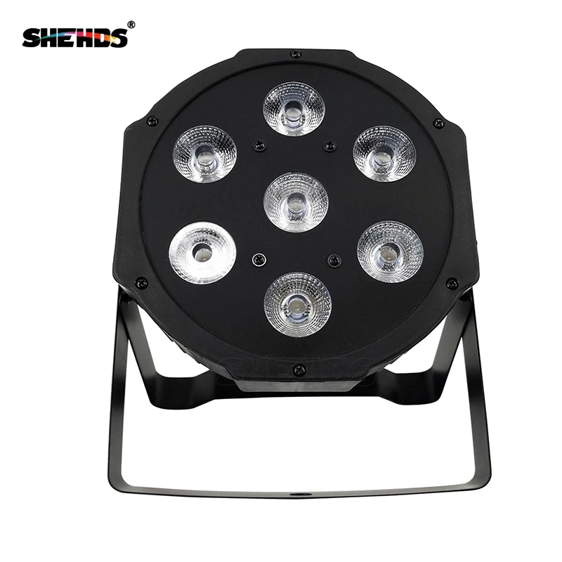 SHEHDS Лучший светодиодный плоский светильник 7x3 Вт дискотечный DMX 512/7 каналы