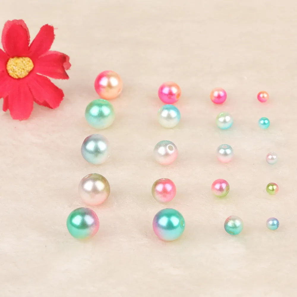 Круглые бусины из АБС пластика 4/6/8/10 мм 700 шт. в одной коробке|loose beads|beads balljewelry making |
