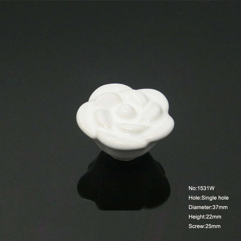 Керамические цветочные розы ручки ящика выдвижные шкафа модные бронзовые для