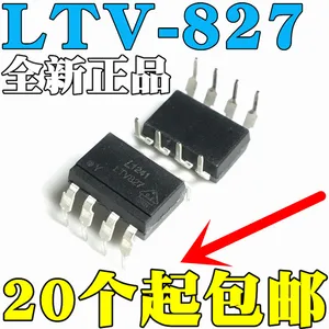 LITEON new original LTV-827 LTV827 optical isolator DIP8