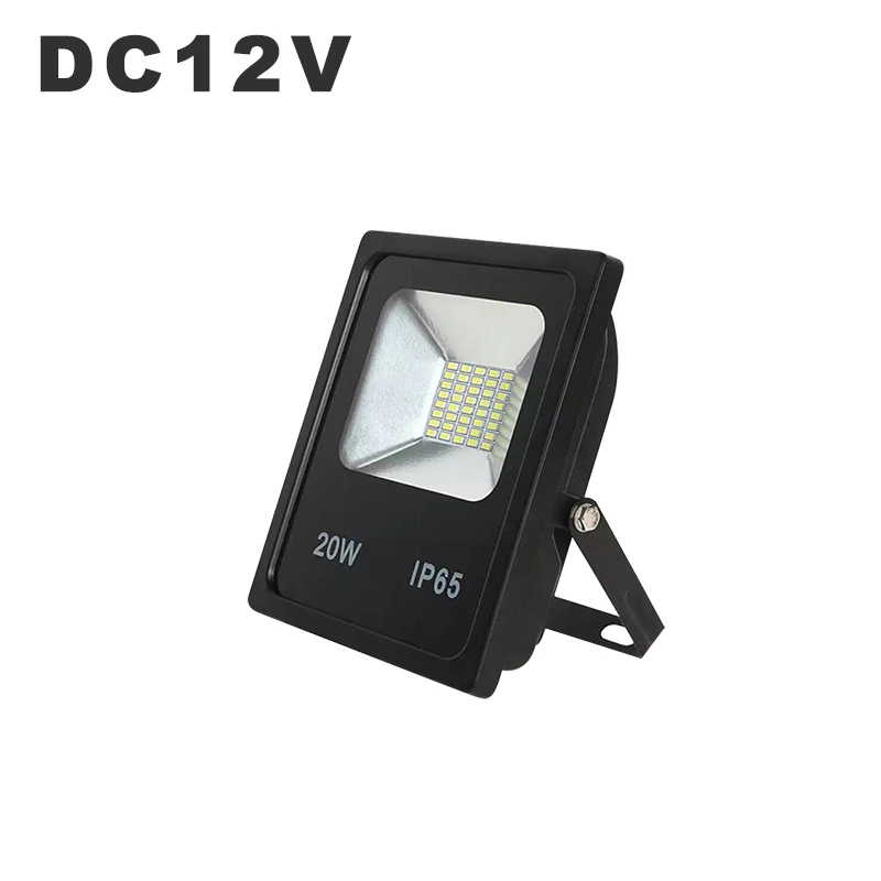 Низкая Напряжение DC 12V Светодиодный прожектор светильник Водонепроницаемый IP65 мощностью 10 Вт, 20 Вт, 30 Вт, 50 Вт 100 Вт белый DC12V Светодиодный прожектор светильник на открытом воздухе Точечный светильник отражатель