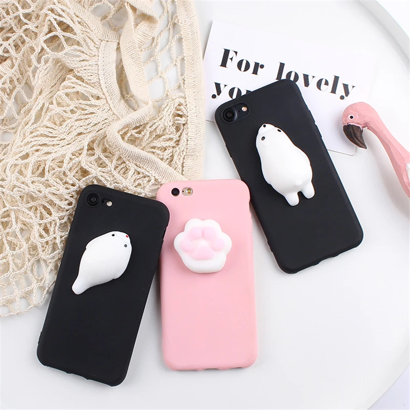 XINGYUANKE 3D Squishy Phone Case For Samsung Galaxy Note 9 Cute Lovely Cat Coque Note9 Soft Silicone Cover on - 3D "желе" чехол для телефона XINGYUANKE для Samsung Galaxy Note 9 с милым кошачьим дизайном, мягкий силиконовый чехол.