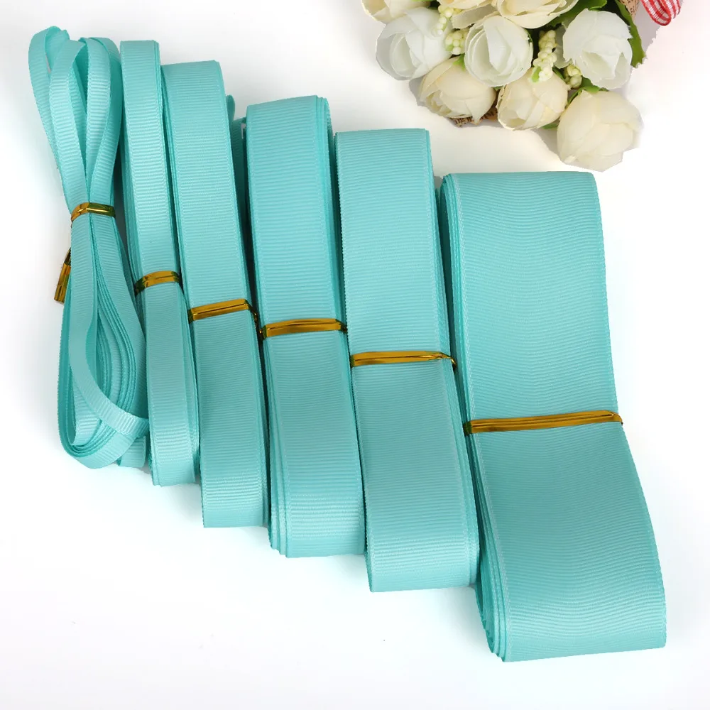 Новое поступление 7-38 мм для оформления фотографий синий цвет 5 ярдов/партия Grosgrain