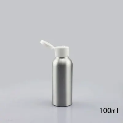100ml White Cap Раскладушка крышка тонер бутылка для леди косметический парфюм алюминиевые бутылки многоразового использования маленькие Большие Металлические Пустые контейнеры для шампуня - Цвет: 100ml White Cap