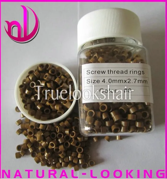 1000 шт./бутылка винтовые кольца для наращивания волос инструменты бусины