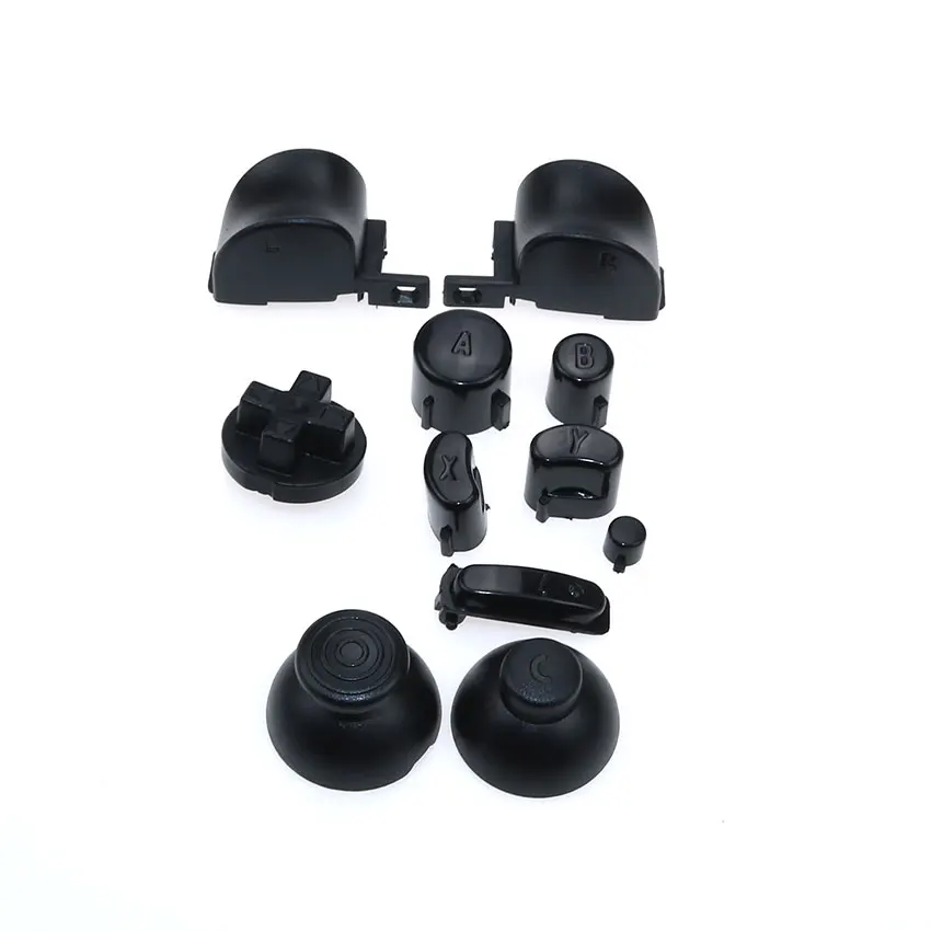 cltgxdd 1set Analog Stick Cap Buttons Keypads Y X A B Z Buttons for Nintend Gamecube controller- Joystick - Цвет: Black