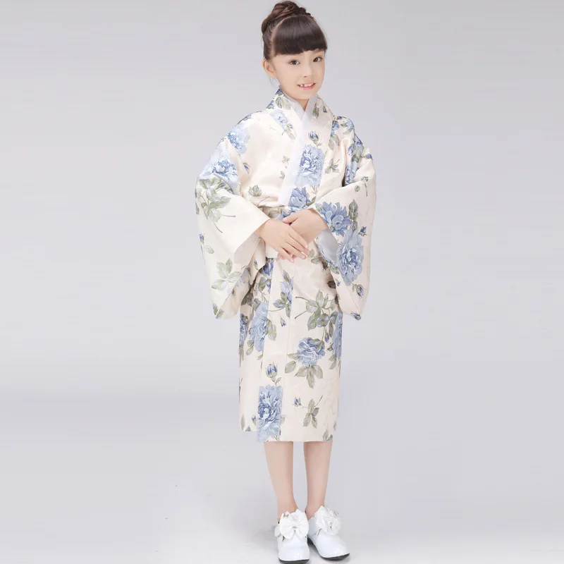 

Children Yukata obi Vintage Japanese gril's Kimono kids Yukata Haori Dress traditional japanese Kimono kids Yukata obi 717-8
