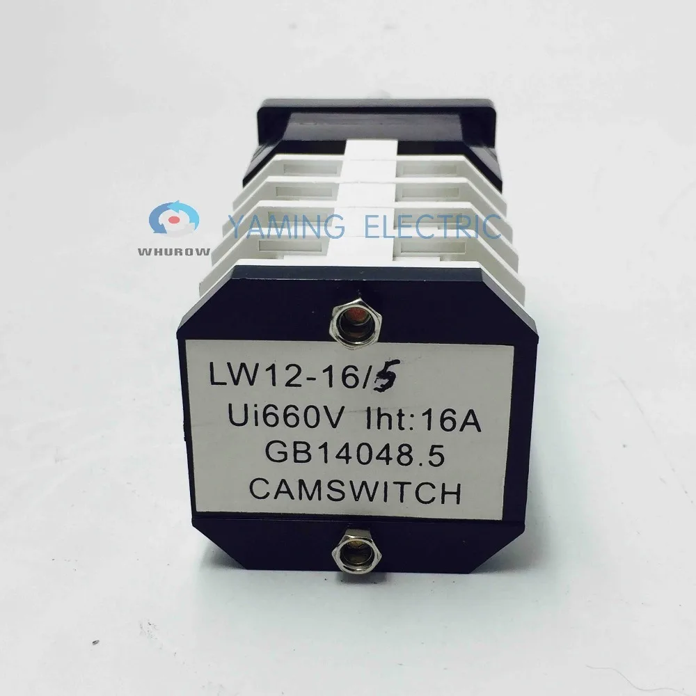 LW12-16/5 кулачковый переключатель электрический поворотный 3 позиции 5 узлов 20 клемм