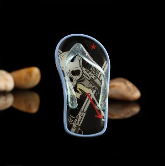 Зажигалка новинка креативная зажигалка моделирование черепа тапочки газовые