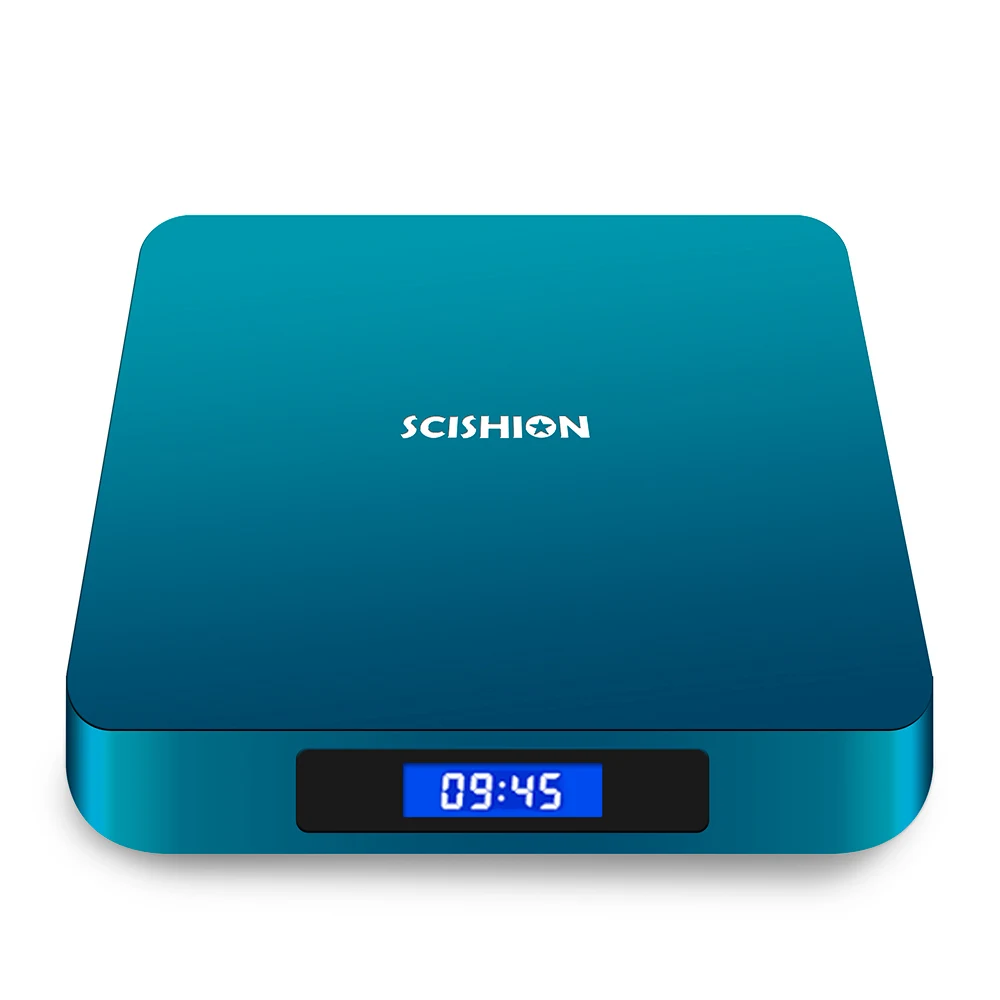 SCISHION AI One Android 8 1 Smart tv Box 2 Гб 16 WiFi телеприставка Bluetooth 4 0 Rockchip 3328 медиаплеер с