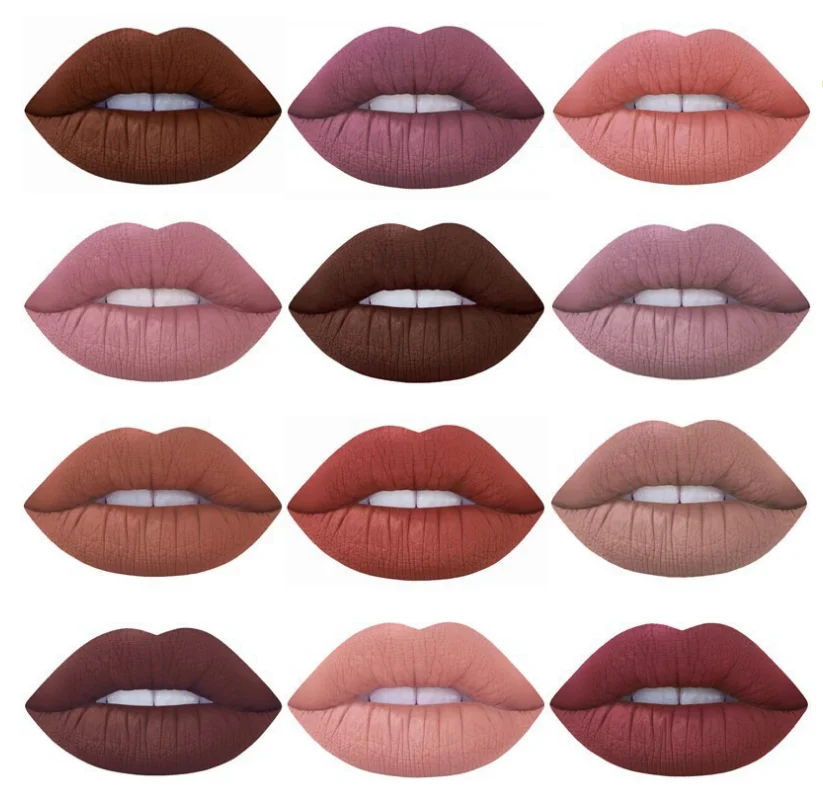 Мисс Роза 1 шт. матовая стойкая помада пигмент телесного цвета губ оттенок