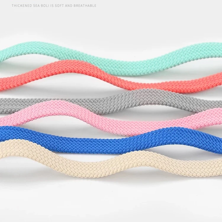 1Pair Double Flat Laces High Quality Polyester Shoelaces Fashion Sports Casual Shoe Lace Solid Flat Shoelace 28Colors