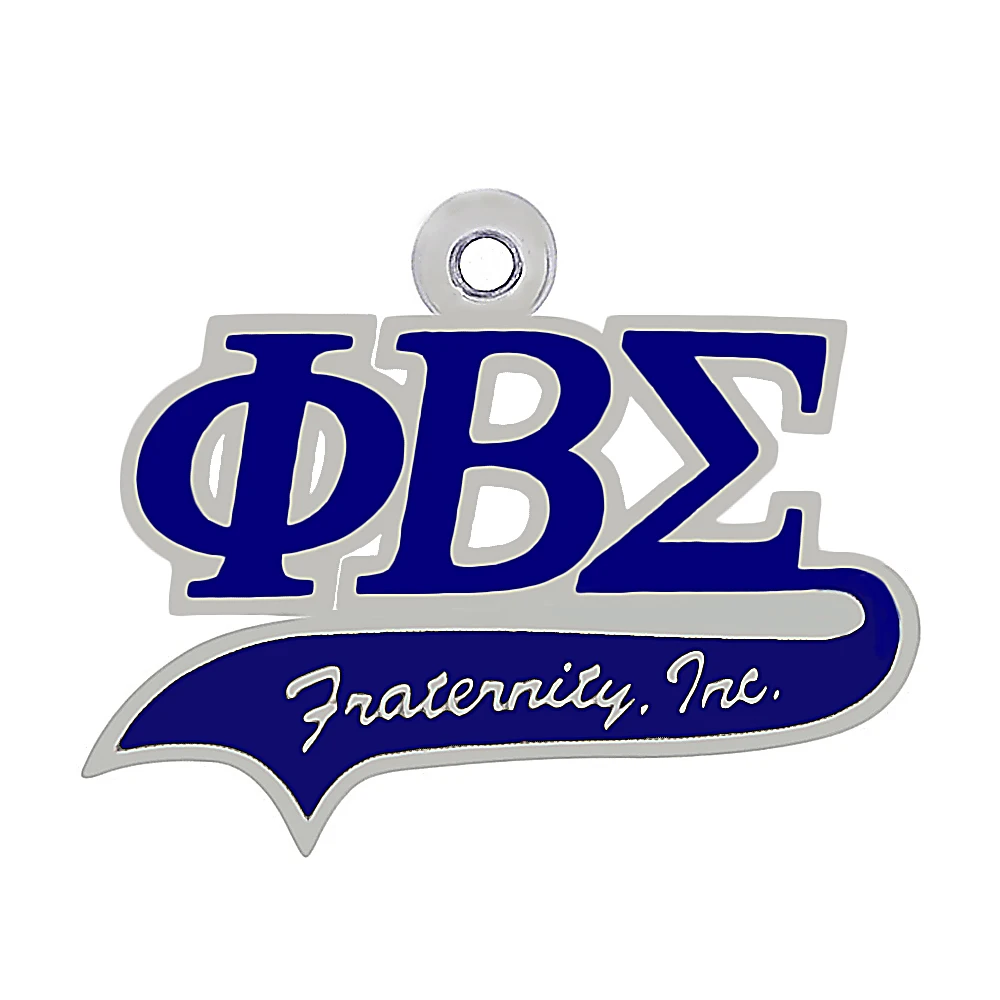 Популярная синяя эмалированная металлическая греческая буква PHI BETA SIGMA подвеска
