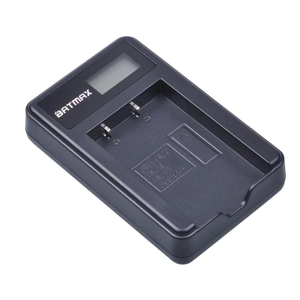 2 шт. PS-bls5 BLS-5 BLS5 BLS 5 BLS-50 батарея + зарядное устройство с ЖК-дисплеем USB для Olympus OM-D E-M10