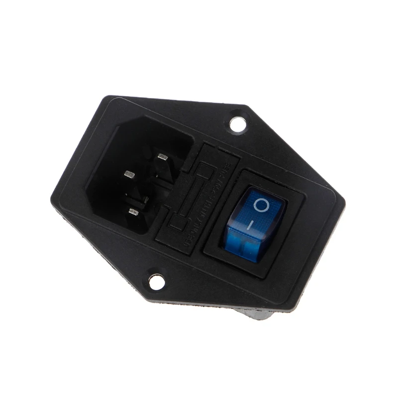 10A 250V Inlet Module Plug Fuse Switch Male Power Socket 3 Pin On/Off L15 | Обустройство дома