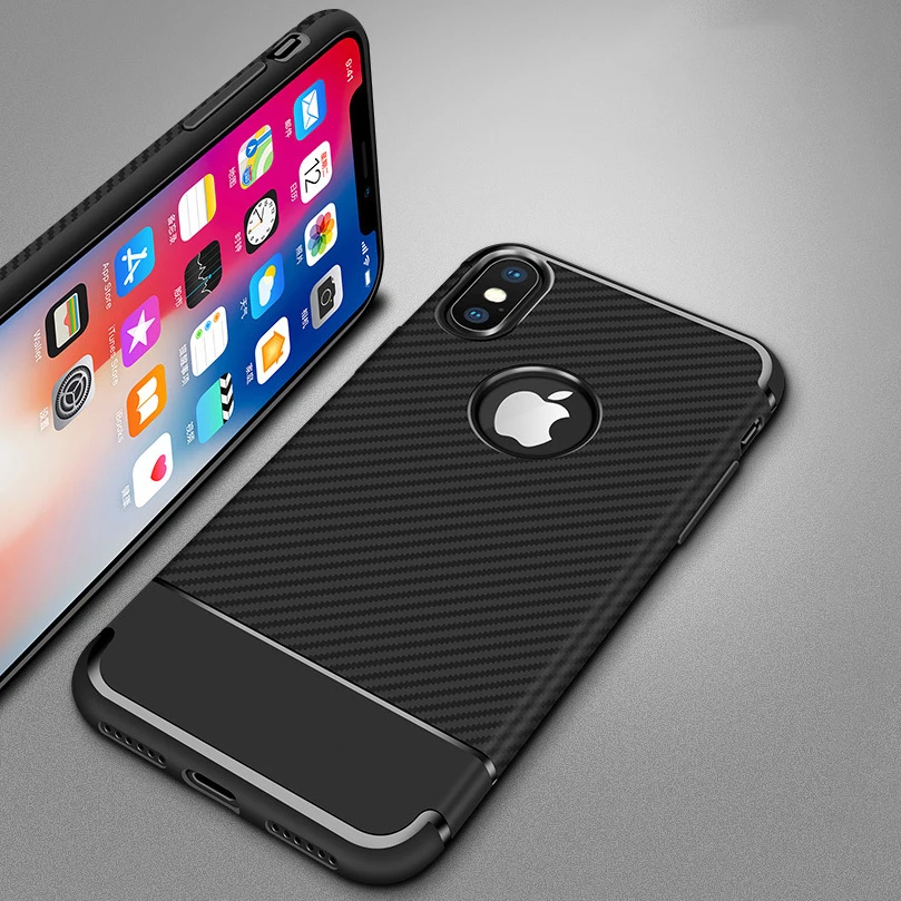 Чехол для iPhone XS Max XR 2018 6 5 &quot6 1&quot 8 &quotX 7 6s Plus чехол Бампер ТПУ нескользящий Мягкая