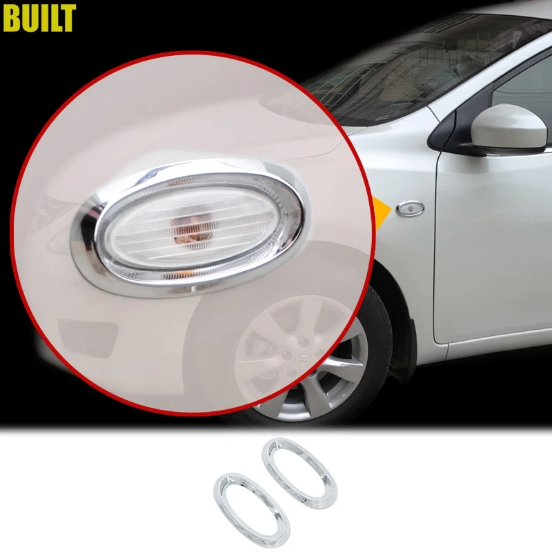 Хромированная бокосветильник фара указателя поворота для Nissan Versa Sedan Almera латио 2012