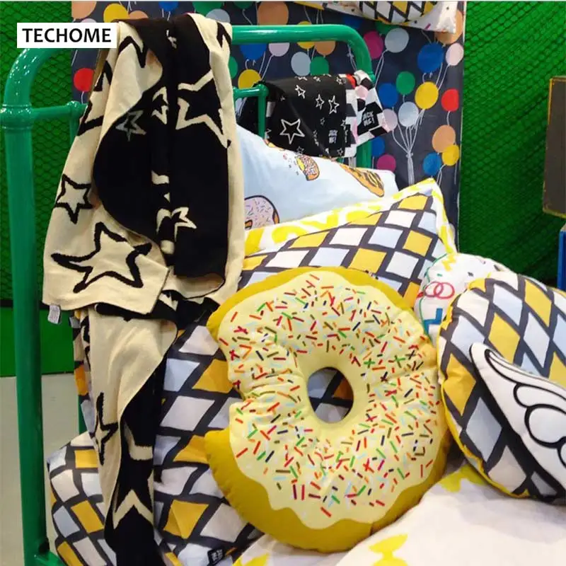Детская подушка в виде пончиков декоративная новый стиль милая форма для девочек