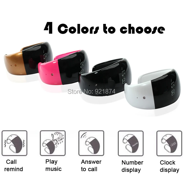 LED Smart Bluetooth Bracelet Wristwatch Call Answer SMS Anti-lost for iPhone Samsung Motorola HTC Mobile phone | Электроника