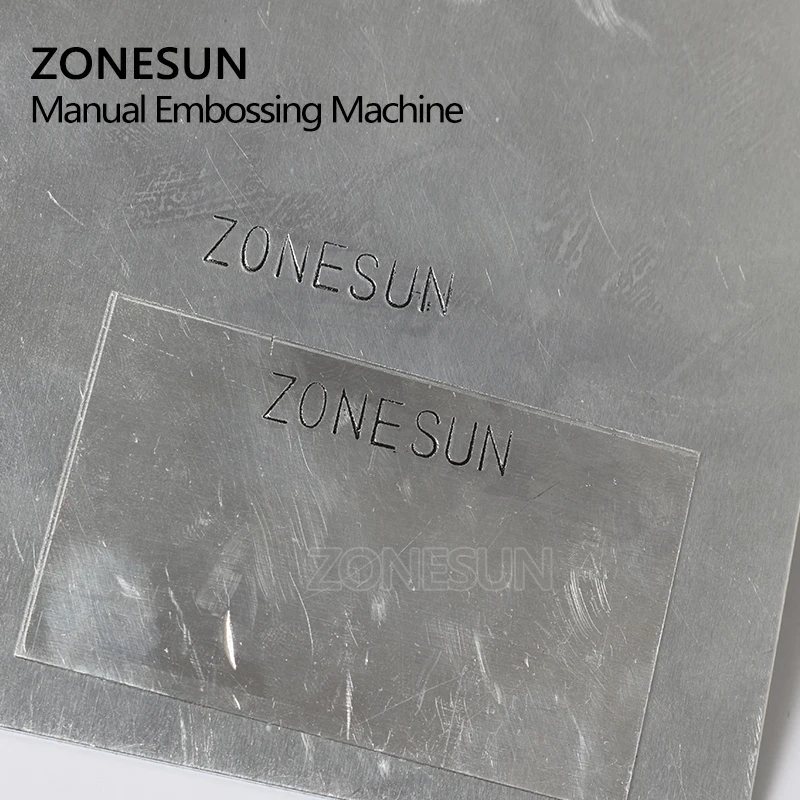Ручная маркировочная машина ZONESUN для штамповки металла тиснение бирка собак 6 мм