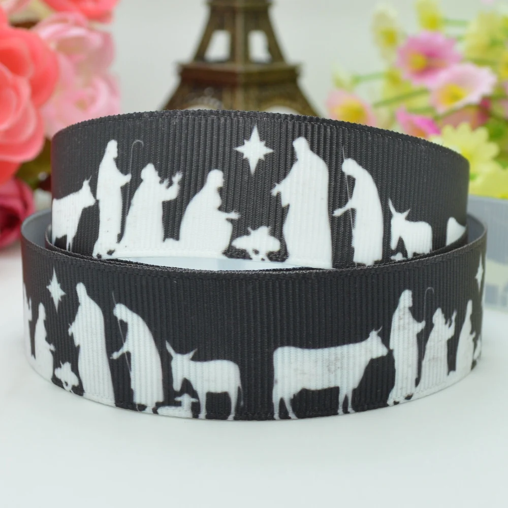 DUWES 7/8 &quot22 мм 2 5 10 20 50 ярдов LOVE Jesus печатные grosgrain ленты бант для волос DIY ручной