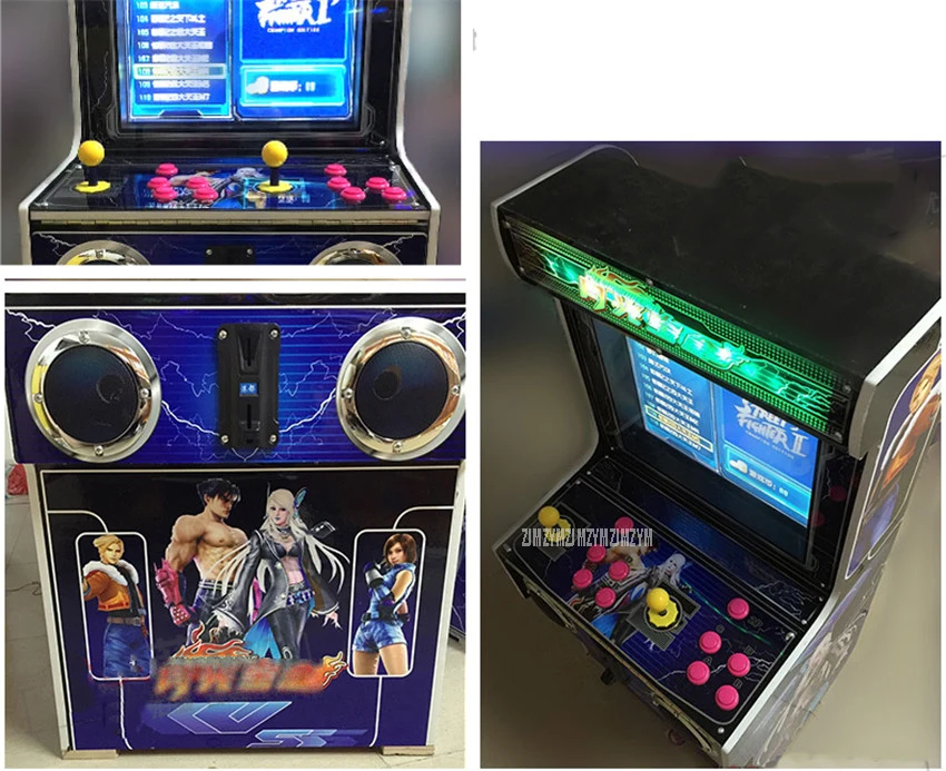 Аркадная игровая консоль 1" lcd 800/900 игры электрическая уличная аркадная Боевая коробка машина полный Sanwa Джойстик Кнопка монета управляемая