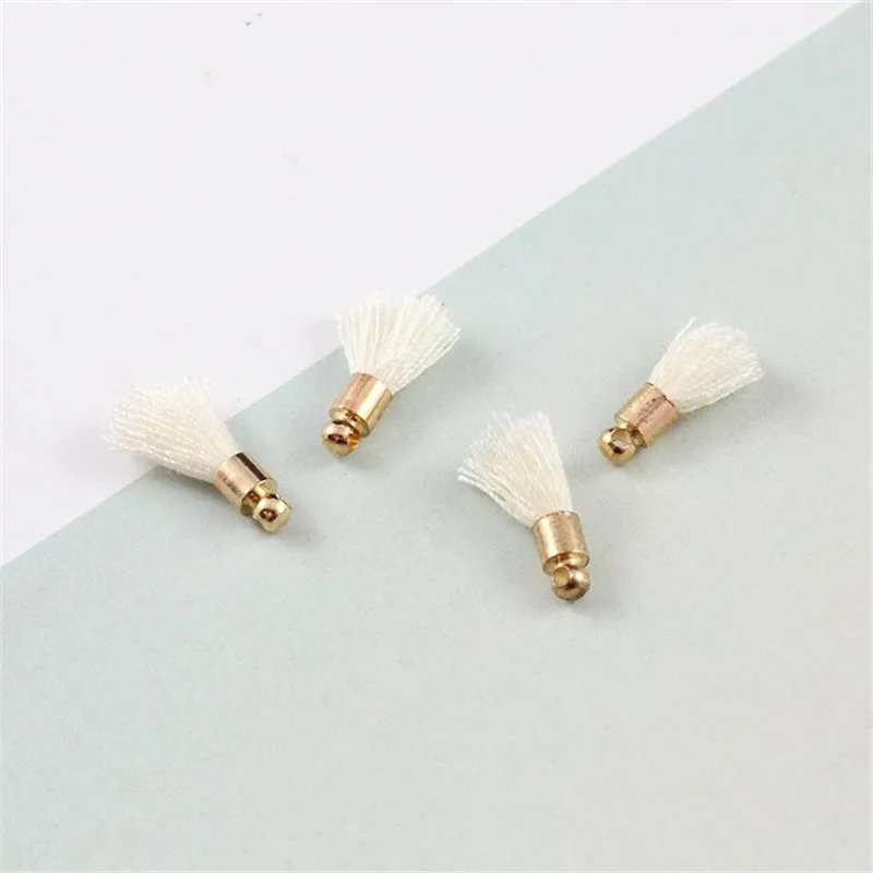 10 шт./пакет мини красочные кепки кисточкой серьги браслет ожерелье украшения