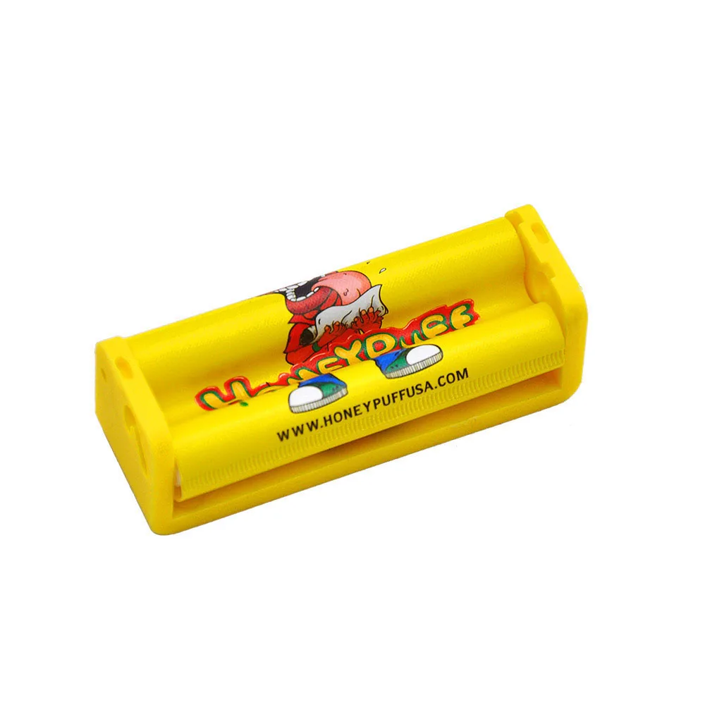 Gold HONEYPUFF пластиковые сигареты прокатки машина для рулонной бумаги ручной прокатки инструменты сигареты производитель - Цвет: Gold