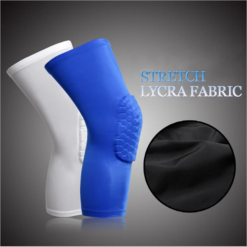 1 Pcs Breathable Sports Football Basketball Knee Pads Honeycomb Brace Leg Sleeve Calf Compression Support Protection | Спорт и