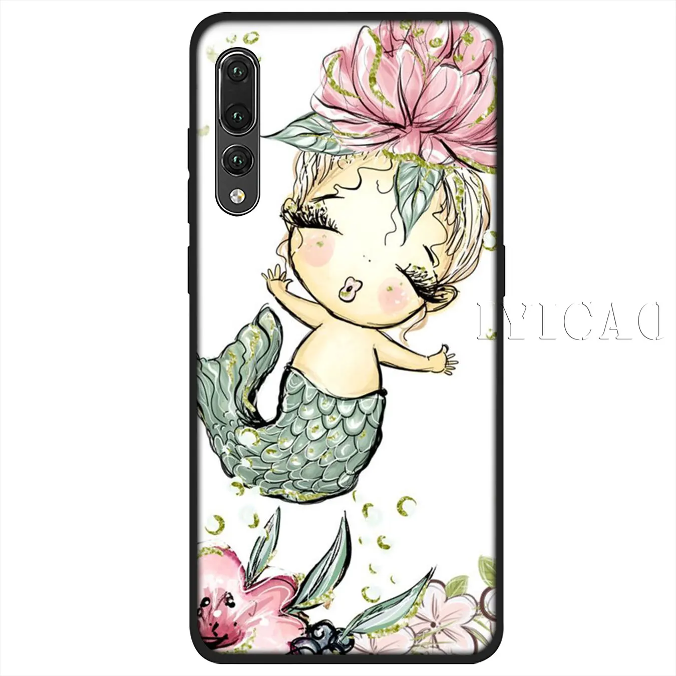 IYICAO Mermaid Tail Scale Soft Silicone Phone Case for Huawei P30 P20 Pro P10 P9 P8 Lite Mini 2017 2016 P smart Z 2019 Cover |