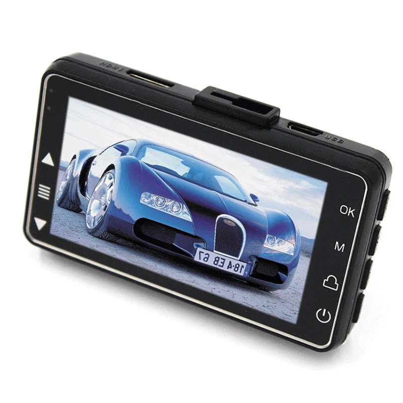 TOSPRA 3-дюймовая Автомобильная DVR камера Dashcam циклический рекордер Full HD видео