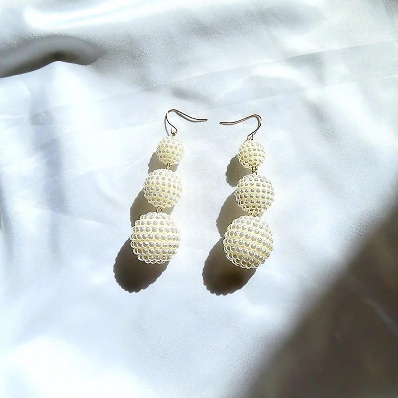 Новая мода Лидер продаж летние Jewlry простой Гипербола личность Перл Бусины