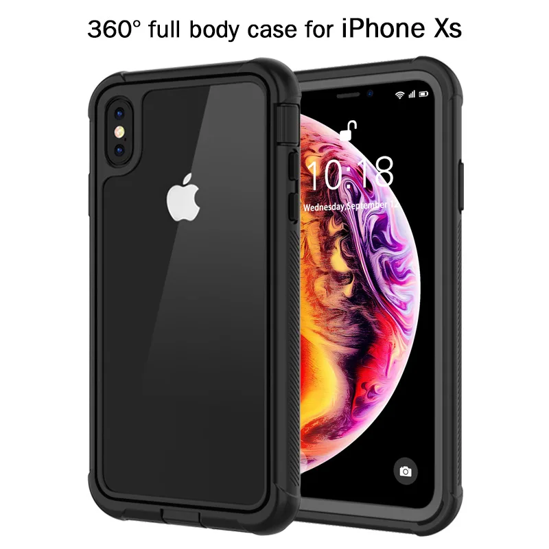 Противоударный чехол для samsung Galaxy S8 S9 Plus Note9, защитный чехол для всего тела, чехол для iPhone 7 8 X XS XR XS Max, чехол
