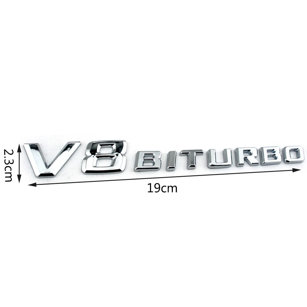 1-10 шт. V8 BITURBO Универсальная автомобильная боковая наклейка с логотипом для Mercedes