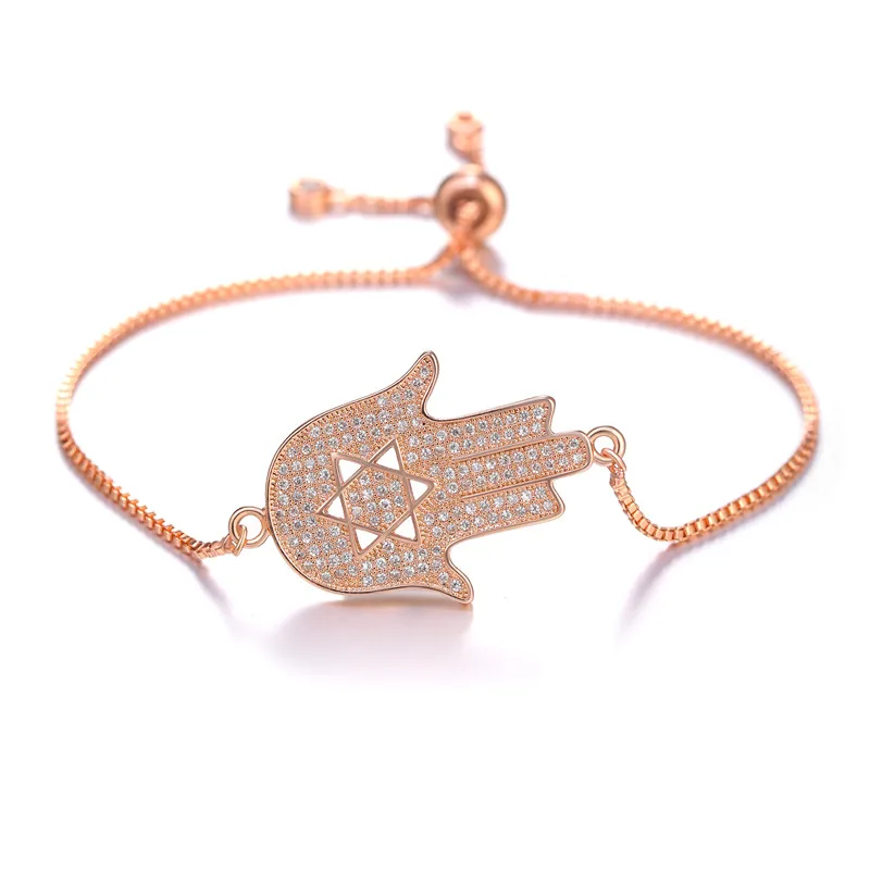 JUWANG Vintage Pulseras Hamsa Of Fatima Charm Bracelet Turkish Evil Eye Adjustable Couple Bangle Women Girl Fashion Jewelry | Украшения и