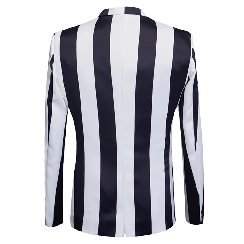 Мужские костюмы с принтом в полоску 2 предмета пиджак и брюки | Мужская одежда