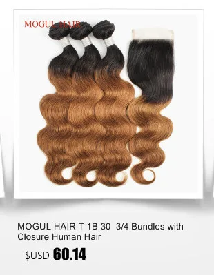 MOGUL HAIR T 1B 27 Омбре медовый блонд волосы на Трессах 3/4 пучков индийские прямые волосы не Реми человеческие волосы для наращивания 10-24 дюймов