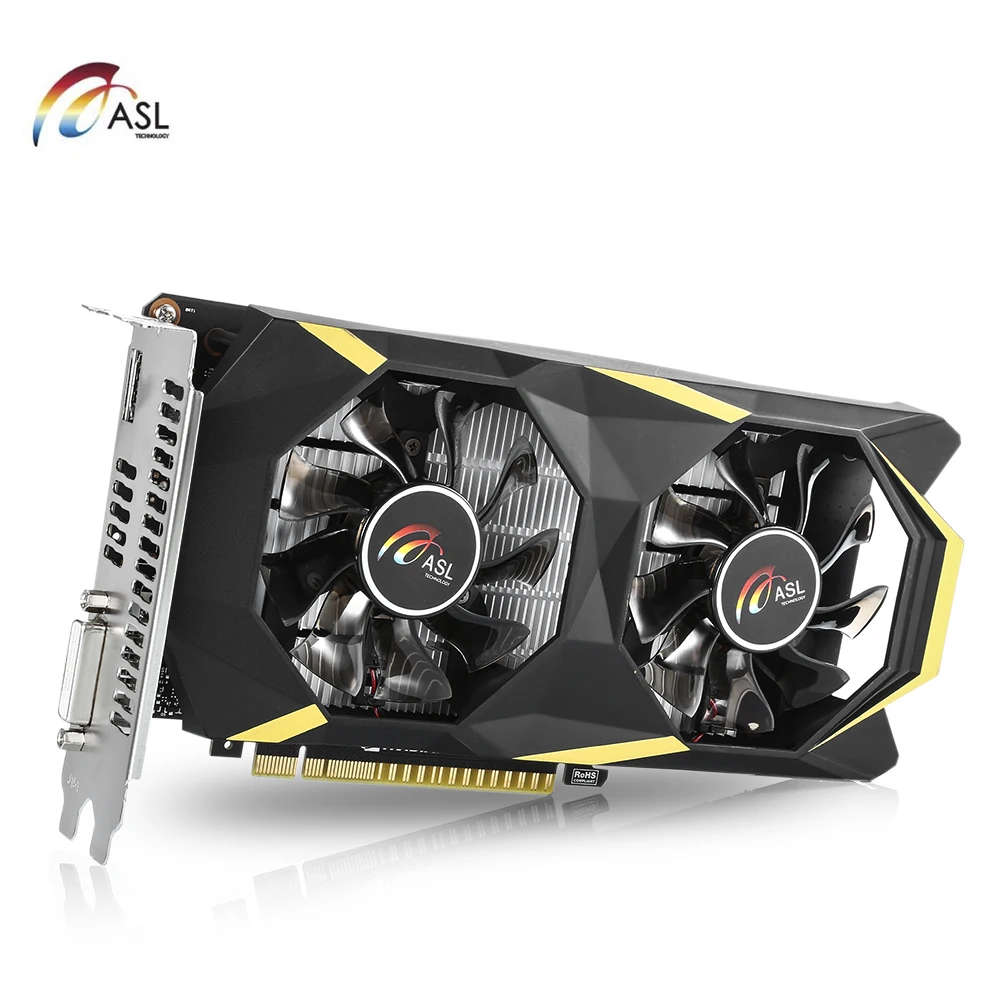 ASL GTX1030 D5 Графика карты с двойной вентилятор 2 ГБ 64bit GDDR5 DVI/HDMI 384 cudr Core Поддержка