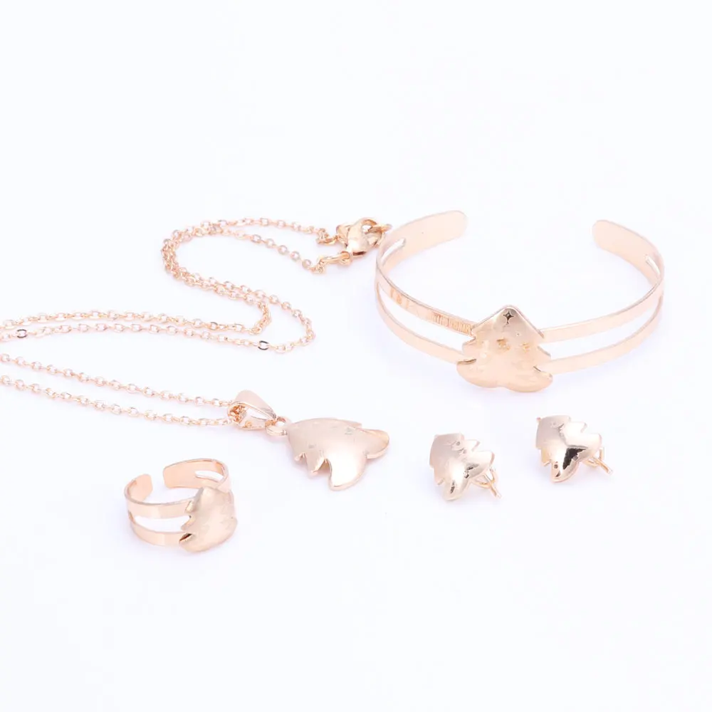 Ювелирный Комплект из колье серёг браслета и кольца | Украшения аксессуары