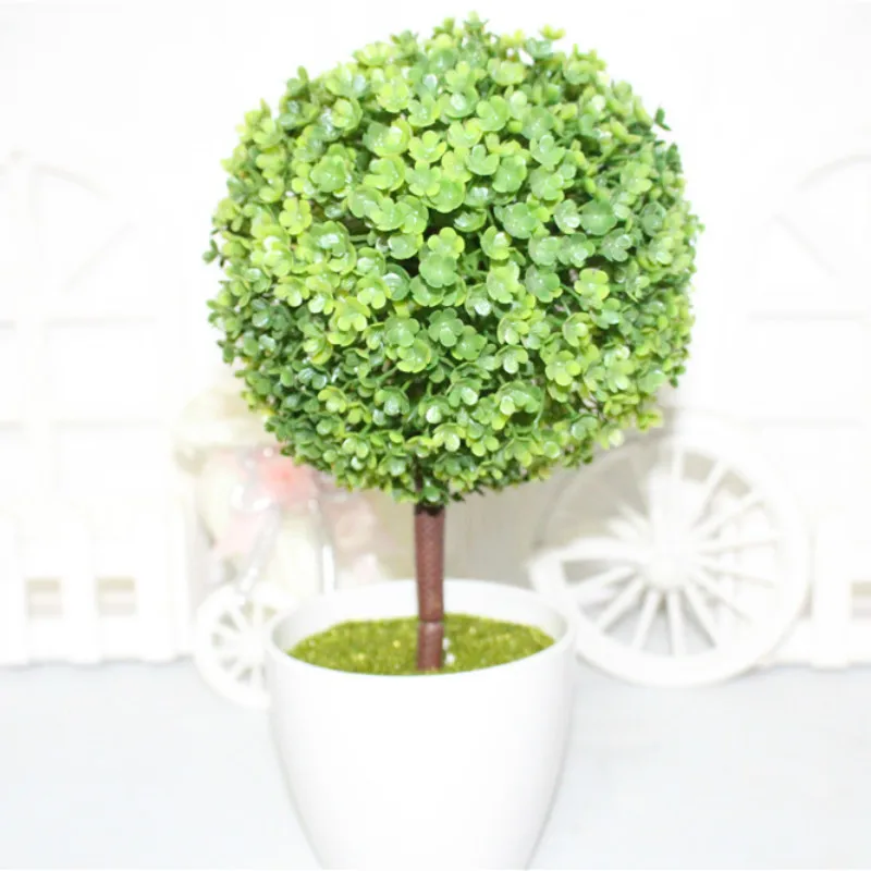 Искусственные мини цветы в горшке/маленький шелковый бонсай шар для дерева