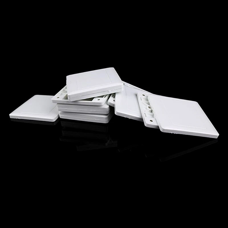 Электрический настенный выключатель розетка Пустая Крышка панель белая доска ABS