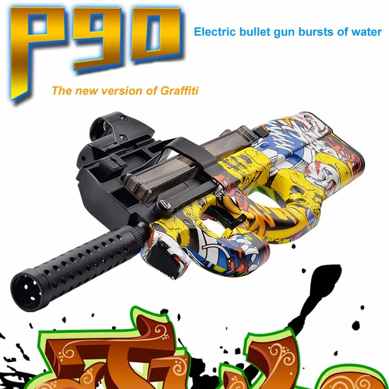 P90 электрический игрушечный пистолет Пейнтбол живой CS штурмовой Бекас оружие мягкая вода пуля пистолет с пулями для мальчика оружие игрушечный пистолет