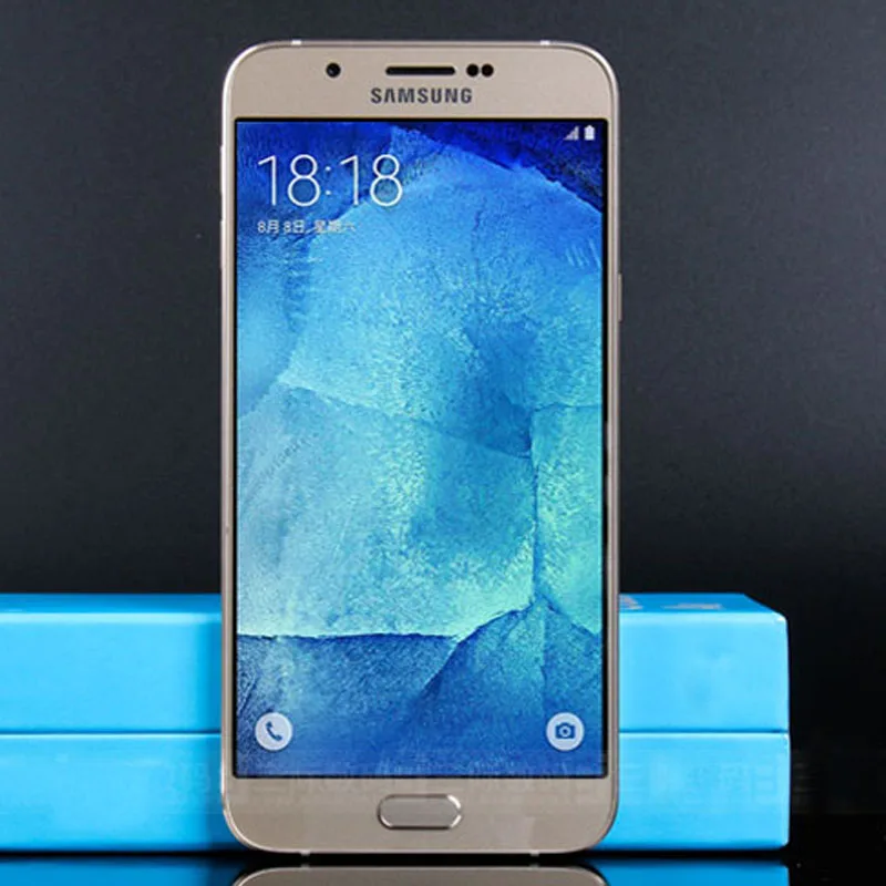 Unlocked Original Samsung Galaxy A8 A8000 Mobile Phone 16.0MP Camera 5.7'' 16GB Octa core Dual sim card Free Shipping | Мобильные