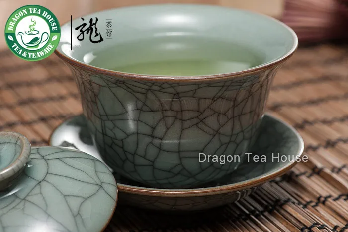 Long Quan Ge Yao ледяные вены Celadon Gaiwan 120 мл 4 06 унций | Дом и сад