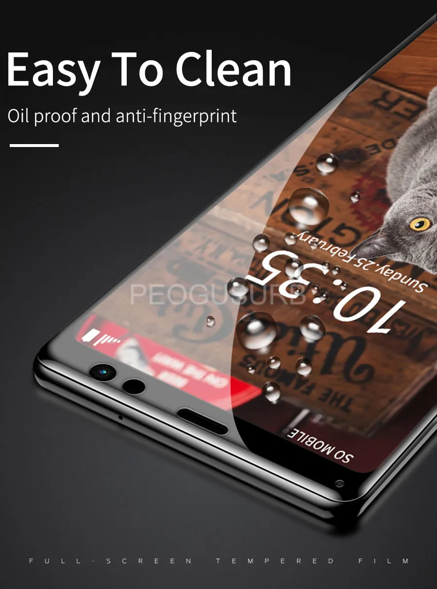 20D полное покрытие экрана протектор Закаленное стекло для sony Xperia X XZ1 XZ2 Compact XZ Premium XZ3 XA1 XA2 Ultra XA3